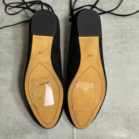 Halogen Black Suede Nella Ghillie Strap Almond Toe - Picture 4 of 5